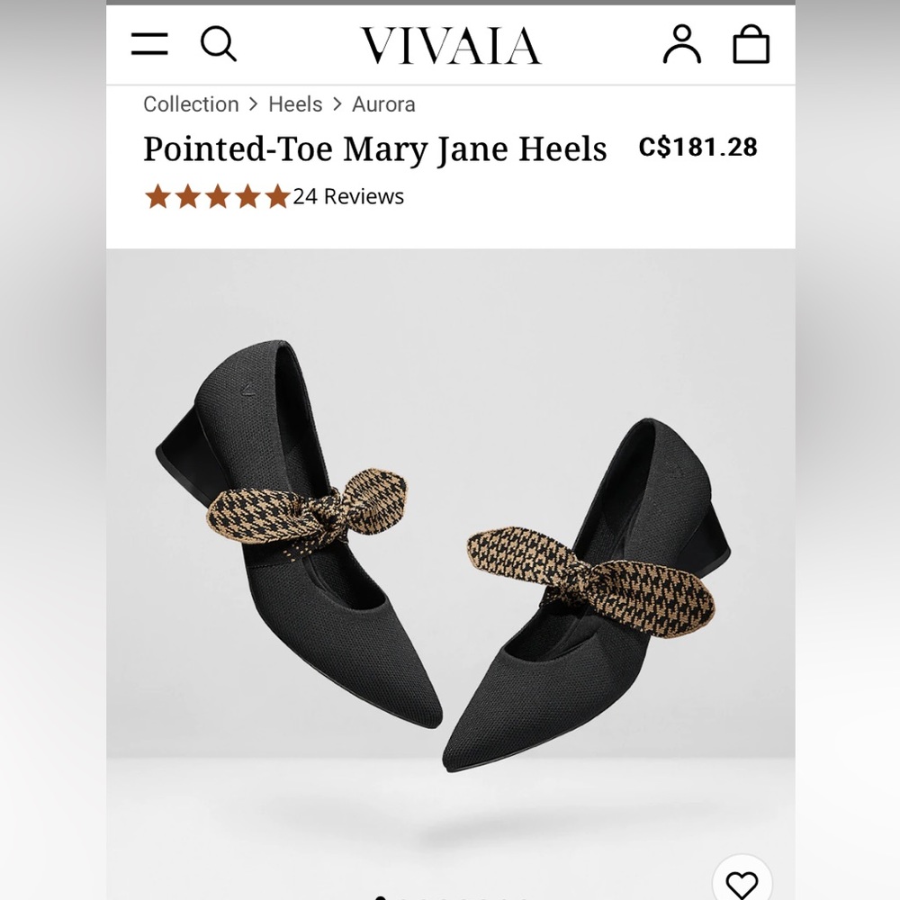 Vivaia pointed toe heels